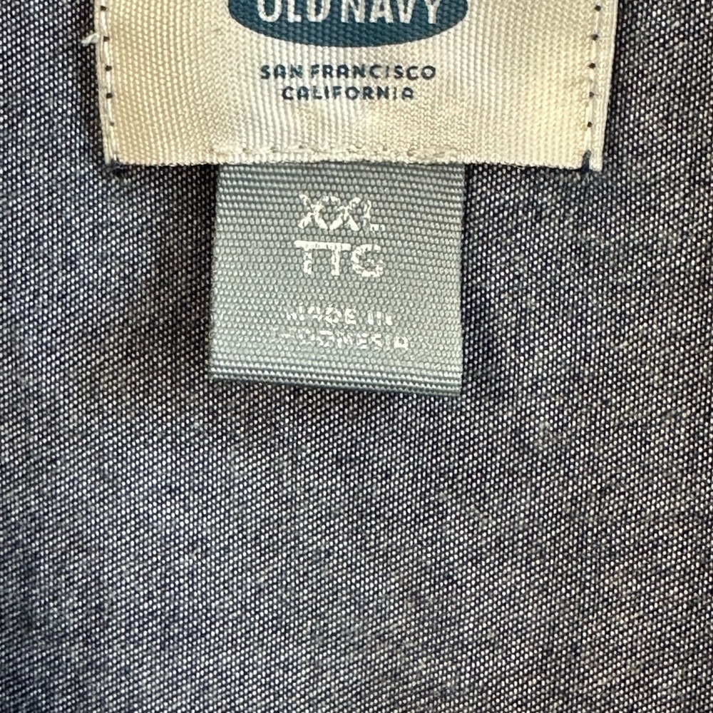 Old Navy women’s XXL long sleeve chambray collared denim shift dress - Picture 4 of 6